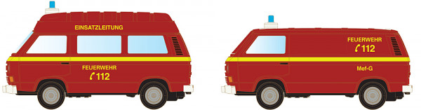 Minis - LC4342 - VW T3 2er Set Feuerwehr
