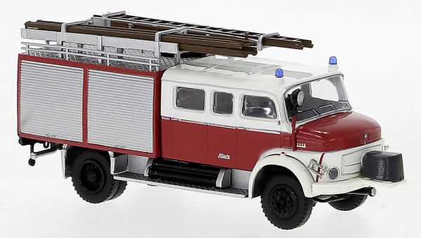Brekina 47139 - Mercedes LAF 1113 LF 16 mit Vorbaupumpe rot, weiss, 1972, Feuerwehr Hessen,