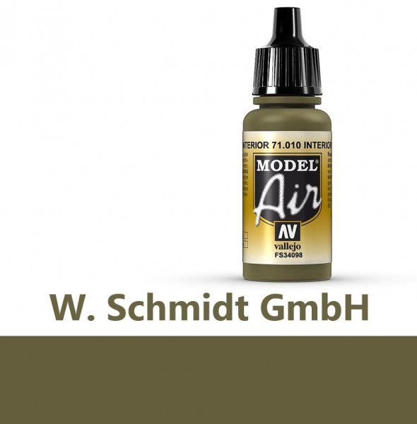 Vallejo 771010 - Model Air Cockpit-Grün, 17 ml