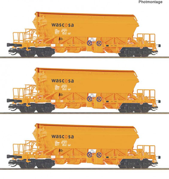 Roco 6680063 - 3er Set Kaliwagen Wascosa
