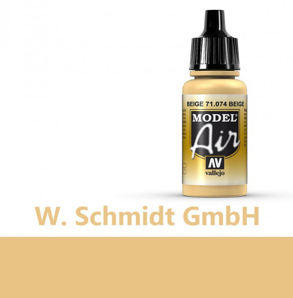 Vallejo 771074 - Model Air Feldbraun, Metallic, 17 ml