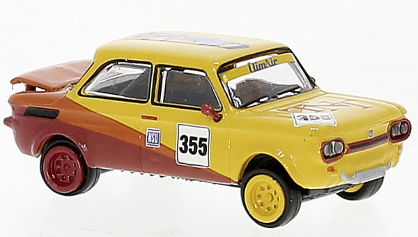 Brekina 28255 - NSU TTS gelb, rot, 1966, NSU Sport,