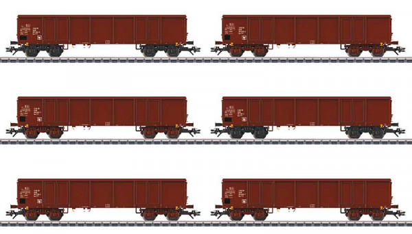 Märklin 46919 - DR Set 6-teilig offene Güterwagen Eas5949 + Eas5971 Ep.4-5