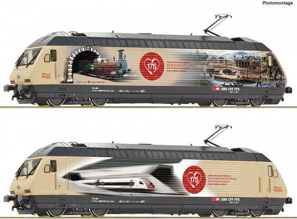 Roco 70678 - SBB Ellok Reihe Re 460 Ep.6, "175 Jahre Schweizer Eisenbahnen", mit DCC-Decoder + Sound