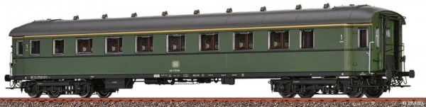 Brawa 46424 - DB Schnellzugwagen 1.Klasse A4üe28/52 grün Ep.3-4 (Übergangsbeschriftung)