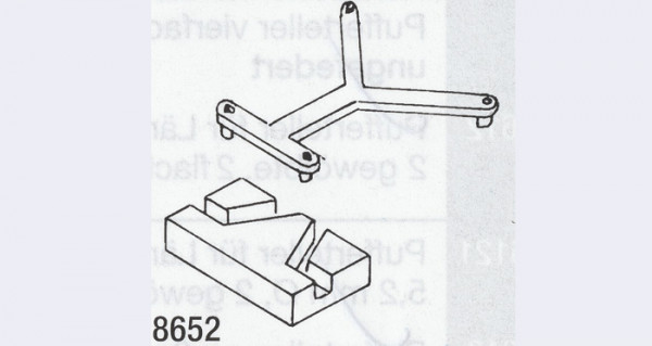 Weinert 8652 - Kurzkupplungsbügel f.BR57 1St