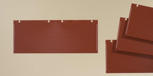Auhagen 80528 - Wände 2532F rot, je 94 x 37 mm