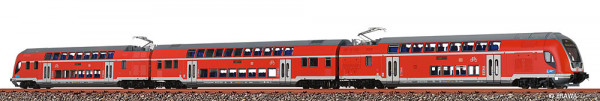 Brawa 44590 - DB AG TWINDEXX Vario® Doppelstock-Triebzug 3-teilig rot (Nürnberg Hbf) Ep.6, DCC + Sou