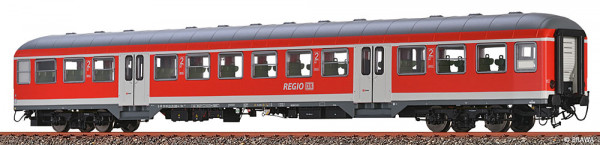 Brawa 46657 - DB AG Nahverkehrswagen 2.Klasse Bnr451.4 verkehrsrot Regio Ep.6, incl. LED Innenbeleuc