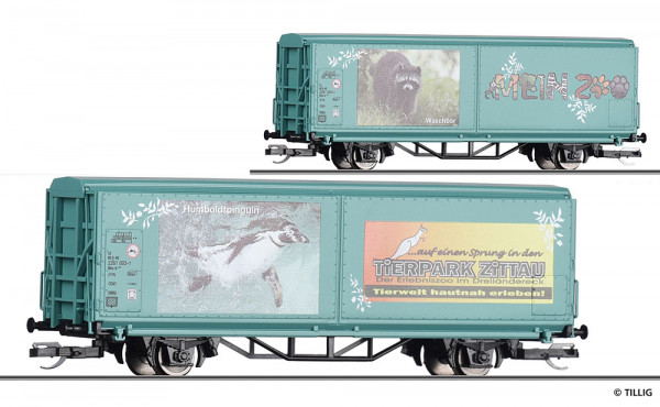 Tillig 14851 - START Schiebewandwagen Hbis-tt "Mein Zoo"