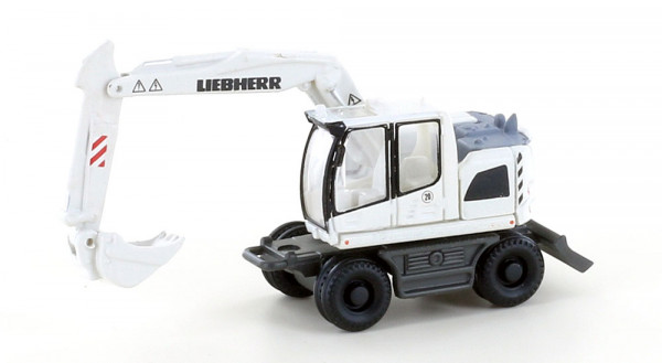 Minis - LC4268 - Liebherr Compact Bagger m. Tieflöffel, weiß