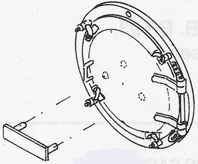 Weinert 8086 - Rauchkammertür Elna 1C, 17,5mm
