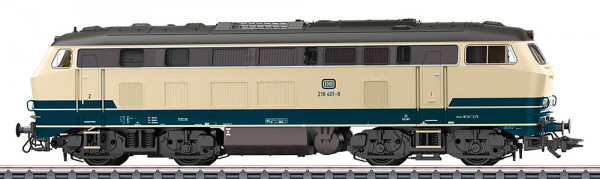 Märklin 39215 - DB Diesellok BR 218 oceanblau/beige Ep. 4, mit mfx+ Decoder + Sound