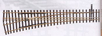 Tillig 85198 - Dreischienen-Schmalspurweiche DSSW H0/H0m-H0 links