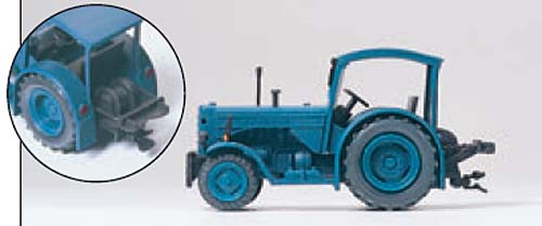 Preiser 17916 - Traktor Hanomag 55 Ausführung für die Forstwirtschaft, Fertigmodell aus Kunststoff