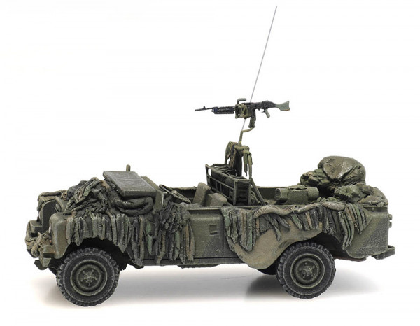 Artitec 6870343 - UK Land Rover 109 combat ready Fertigmodell aus Resin, lackiert