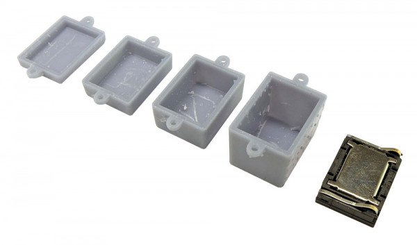 ESU 50353 - Lautsprecher 13mm x 18mm x 4.5mm, rechteckig, 4 Ohm, mit Schallkapselset