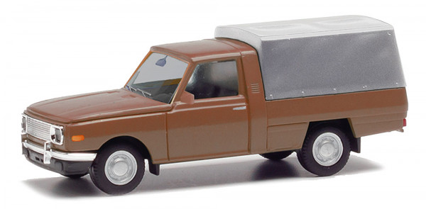 Herpa 420945-002 - Wartburg 353 Trans `66 mit Plane, braun