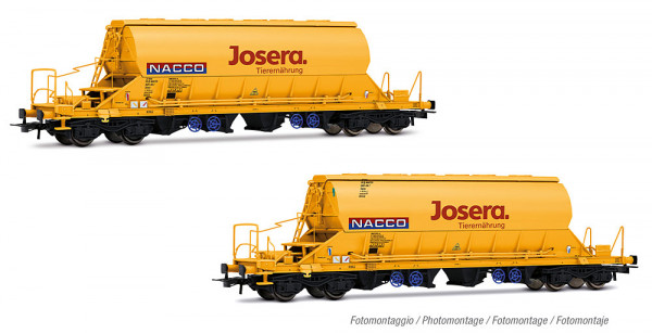 Rivarossi HR6546 - DB AG Set 2-teilig Schwenkdachwagen Taoos gelb Ep. 6, "Josera"