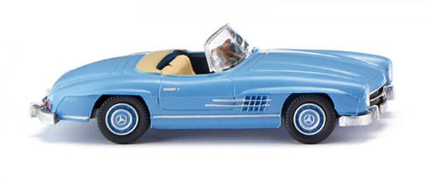 Wiking 023301 - MB 300 SL Cabrio - hellblau 1957-63