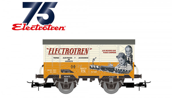 Electrotren HE6093 - R.N., 2-achs. gedeckter Güterwagen der Bauart J „Electrotren 75. Jubiläum”