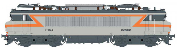 LSmodels 11107S - SNCF Ellok Reihe BB 22200 betongrau, oranger Streifen Ep.4-5, Depot Marseille, DCC