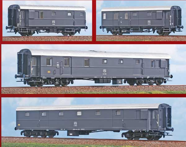 ACME 55363 - FS Set 4-teilig Post- und Gepäckzug "Celerone" grau Ep.4