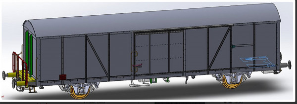 Exacttrain 20454 - 2 set SBB Ibbs 23 85 826 8 600-8 Haldengut Bier und SBB GBS mit Polyester dach