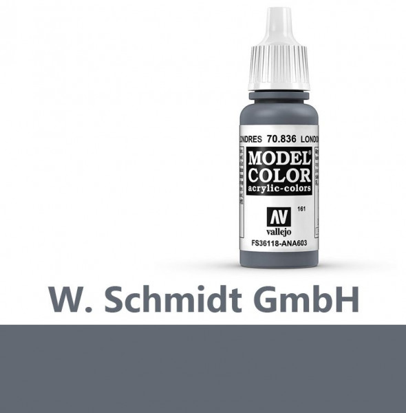 Vallejo 770836 - Model Color Farbe London Grau, Matt, 17 ml