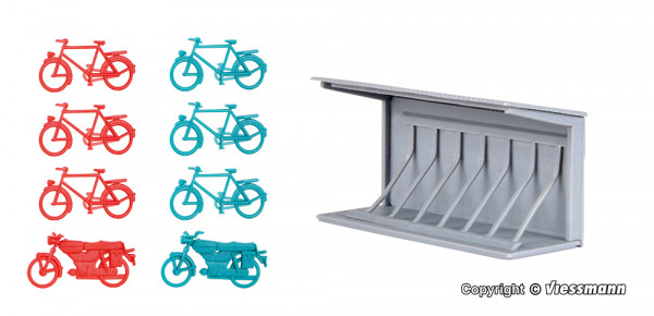 Kibri 38143 - Deko-Set Fahrradstaender