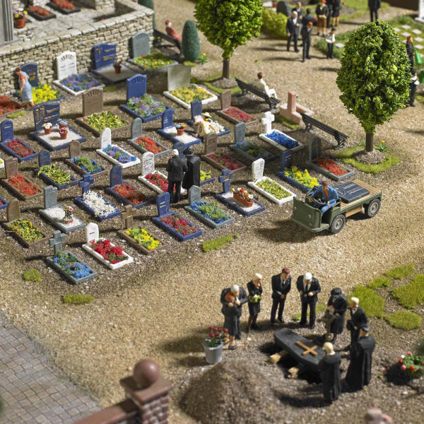 Busch 1090 - Friedhof Ausgestaltung, Bausatz