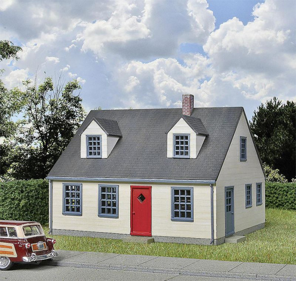 Walthers 533776 - Wohnhaus, Typisches US-Einfamilienhaus, 10,7 x 9,2 x 7,6 cm