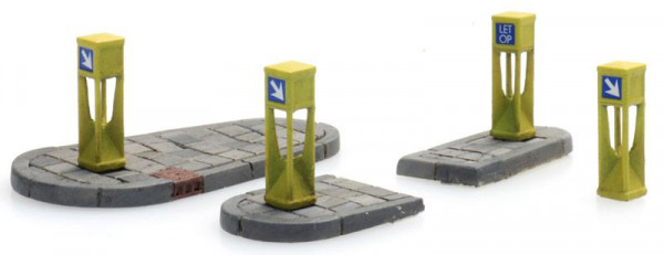 Artitec 387.457 - Verkehrspoller (4x) und Verkehrsinseln (2x)