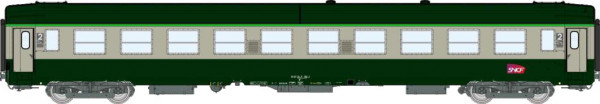 REE VB-493 - SNCF UIC Reisezugwagen 2.Klasse B10 grün/betongrau Ep.6, "Camillon" - Logo
