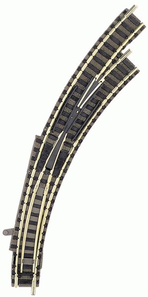 Fleischmann 9175 - Bogenweiche für Handbetrieb rechts "denkend"