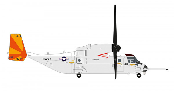 Herpa 573962 - Bell Boeing CMV-22B Osprey - VRM-40 “Mighty Bisons"