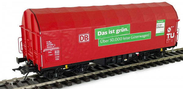 Lenz 42261-04 - DB AG Schiebeplanenwagen Shimmns-tu718 verkehrsrot Ep.6, "Das ist grün"