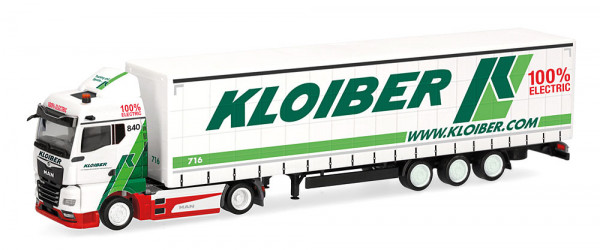 Herpa 321365 - MAN eTGX GM Jumboplanen-Sattelzug "Kloiber"