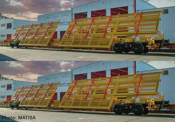 Roco 6600505 - DB-AG 2er Set Weichentransportwagen DB AG E6