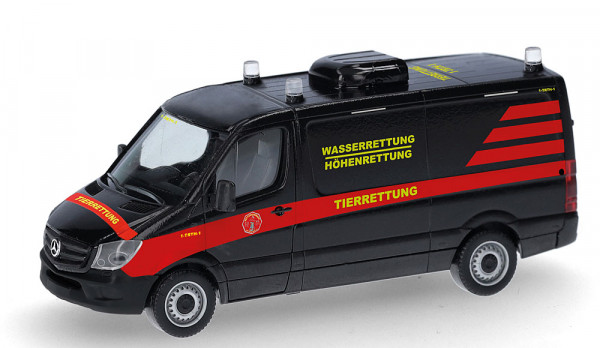 Herpa 098717 - Mercedes-Benz Sprinter 13 Kasten Flachdach "Tierrettung Essen e.V."