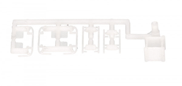 Herpa 055444 - ZB Lowbar u. Sidebar LKW ,wei