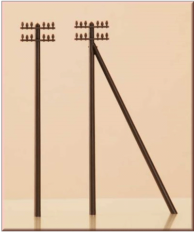 Auhagen 43586 - 12 Telegrafenmasten