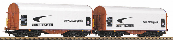 Piko 58258 - ZSSK Set Schiebeplanenwagen 2-teilig Ep.6, ZSSK Cargo