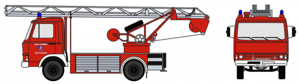 Loewe 4112 - Iveco Magirus "Zeta" 90M5 - DL18 Feuerwehr Osterhofen