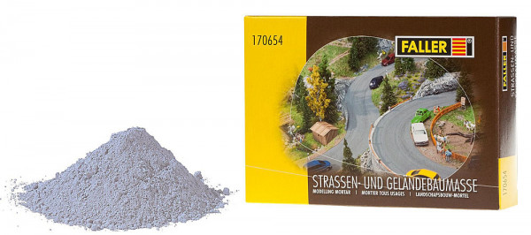 Faller 170654 - Gelände Spachtemasse 500 g dunkelgrau