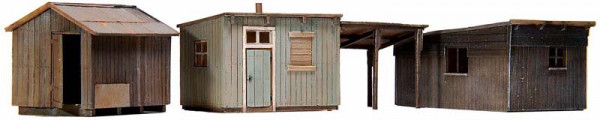 Artitec 10.199 - Gartenhäuschen 3 St. Bausatz