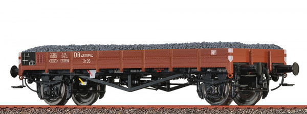 Brawa 49358 - DB Flachwagen Xr35 Ep.3, mit Ladegut Schotter