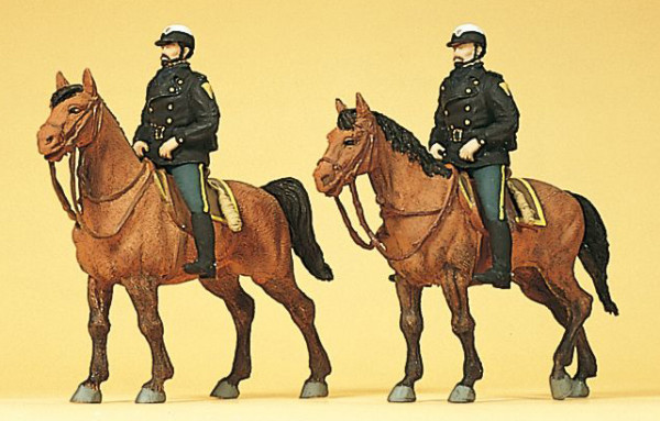 Preiser 10397 - Berittene Polizei. USA 2 teilig