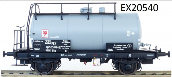 Exacttrain 20540 - PKP Güterwagen 24m3 Einheitsbauart Leichtbau-Kesselwagen Silber grau
