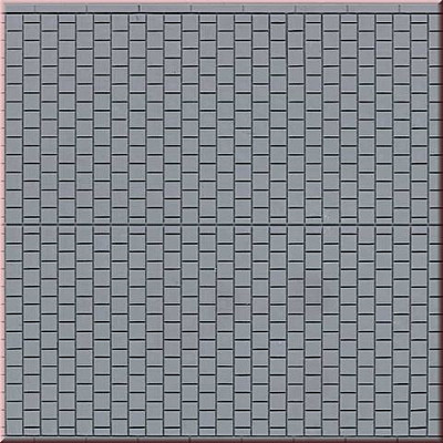 Auhagen 52423 - 1 Fußsteigplatte grau lose Strukturfläche 10 x 20 cm